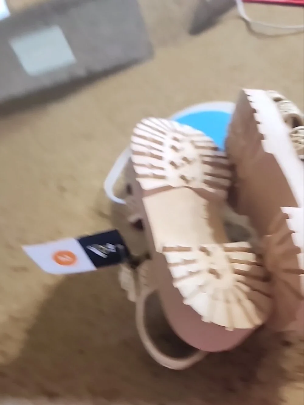art class Braided Tan/Beige Kids Sandals with Buckle NWT.